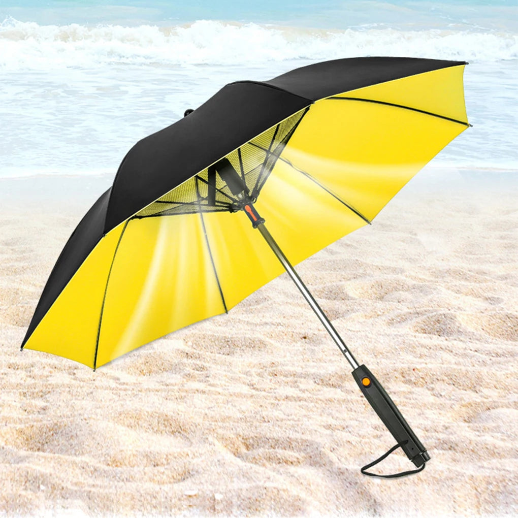 3-in-1 Umbrella With Fan and Mister for Sun Protection