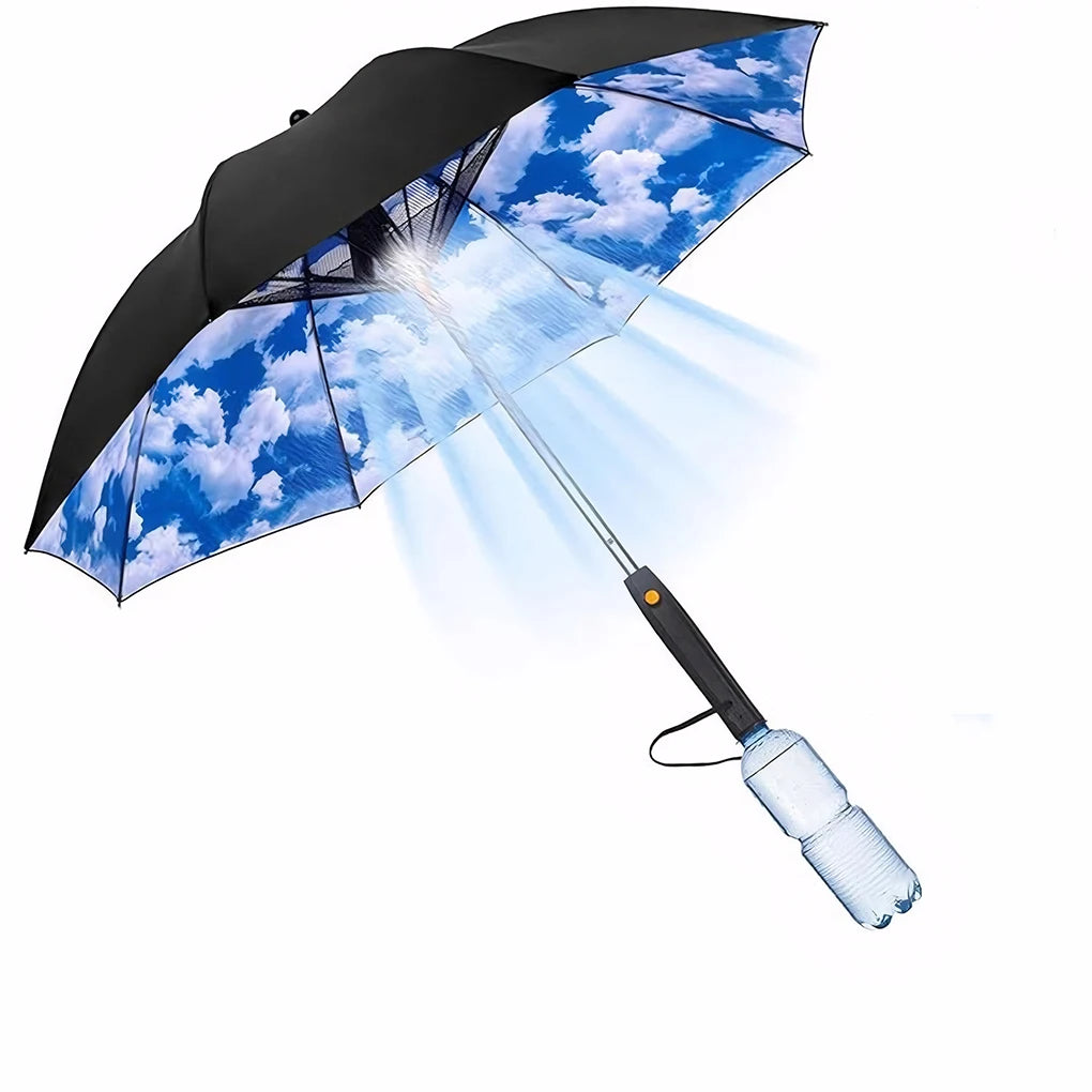3-in-1 Umbrella With Fan and Mister for Sun Protection