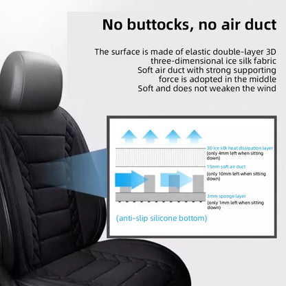 USB Car Cooling Seat Cushion With Built-In Fan