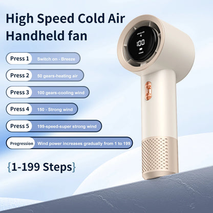Handheld Mini Fan Portable Air Cooler with 6 Blades