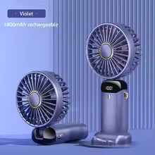 Portable Neck Hanging Mini Fan – 5-Speed USB Rechargeable