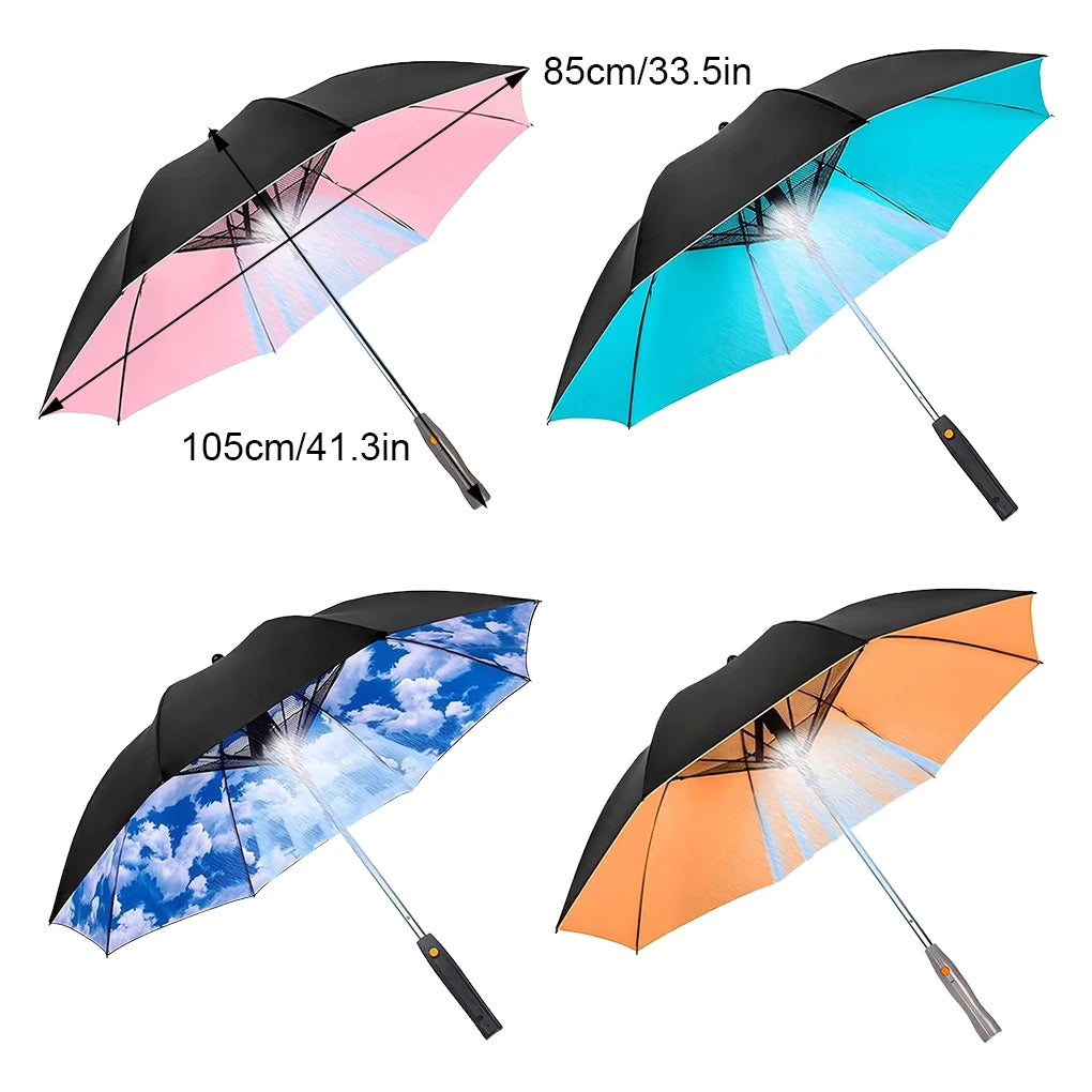 3-in-1 Umbrella With Fan and Mister for Sun Protection