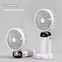 Portable Neck Hanging Mini Fan – 5-Speed USB Rechargeable