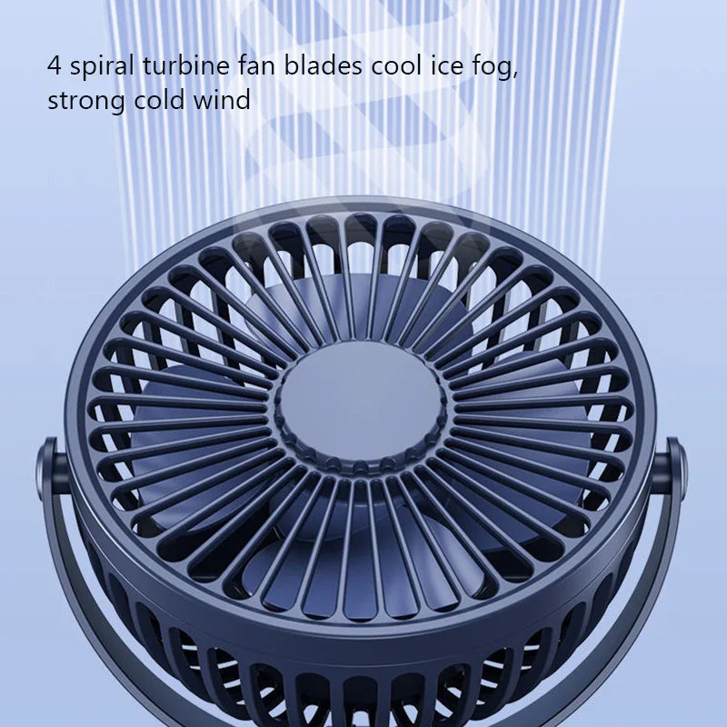 USB Clip-On Desk Fan 3-Speed Quiet Cooling Fan