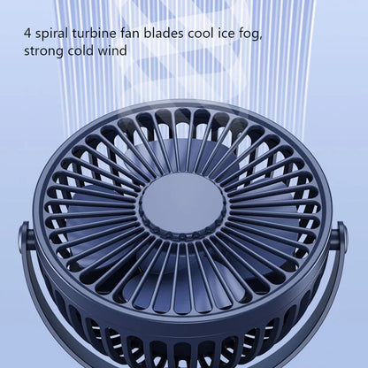 USB Clip-On Desk Fan 3-Speed Quiet Cooling Fan