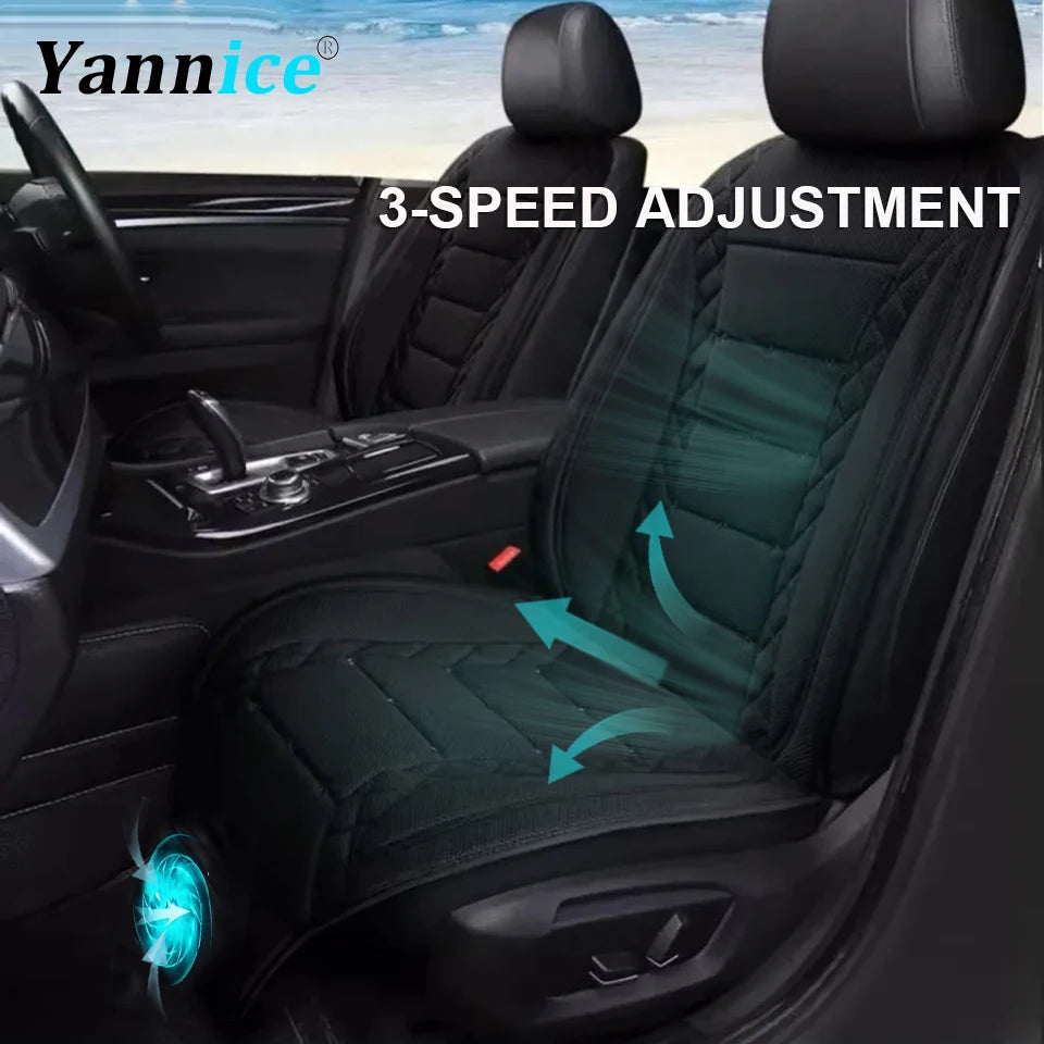 USB Car Cooling Seat Cushion With Built-In Fan