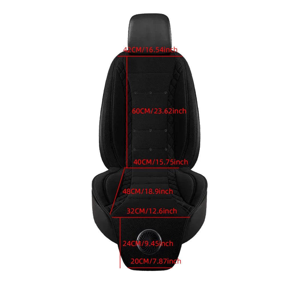 USB Car Cooling Seat Cushion With Built-In Fan