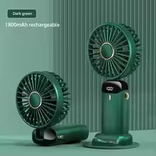 Portable Neck Hanging Mini Fan – 5-Speed USB Rechargeable