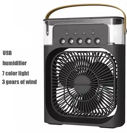 Portable 3-in-1 Air Cooler Fan With Humidifier & LED Light