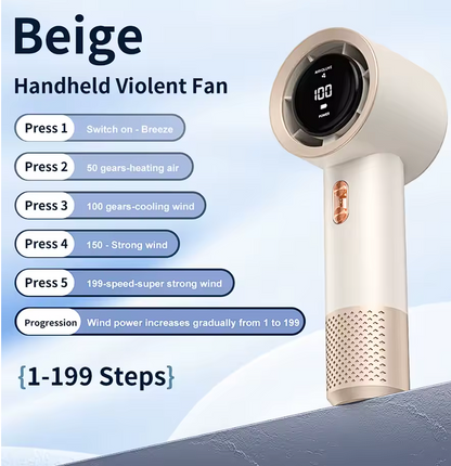 Handheld Mini Fan Portable Air Cooler with 6 Blades
