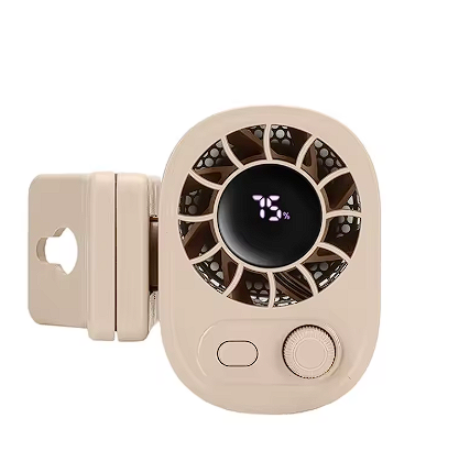 Clip-On USB Rechargeable Fan – 360° Rotating Cooling