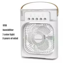 Portable 3-in-1 Air Cooler Fan With Humidifier & LED Light
